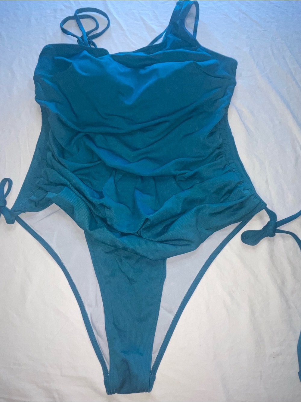 1XL Women’s SHEIN One-Piece Teal Swimsuit New - Picture 4 of 11